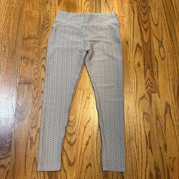 Chic Textured Black and Gray Leggings size 3XL lot of‎ 2 - Picture 2 of 6